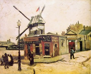 Vincent van Gogh: Il mulino “Le Radet”, Berlino Nationalgalerie.